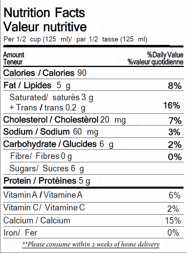 Holstein Cow Milk Half Gal (1.89L)